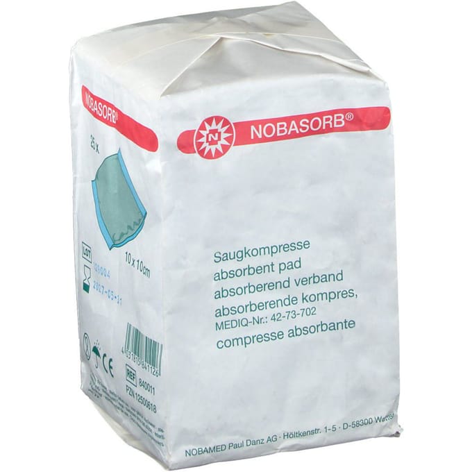 Noba Absorberend Pad Niet Steriel 10x10cm 9340920 25 Compressen