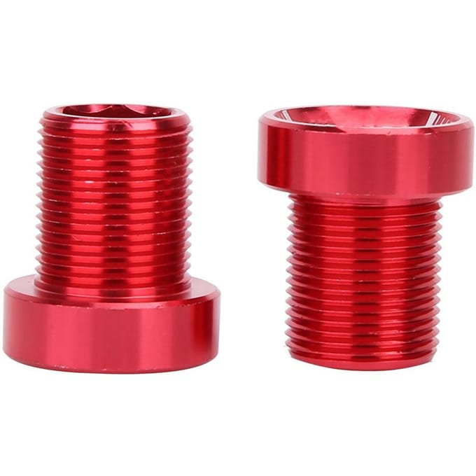Vertande Trapasbouten M15*19mm Titanium Fiets Fiets BB As Schroeven Rood red
