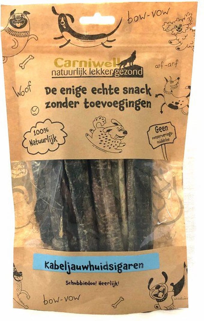 Carniwell Kabeljauwhuidsigaren 100 Gram.