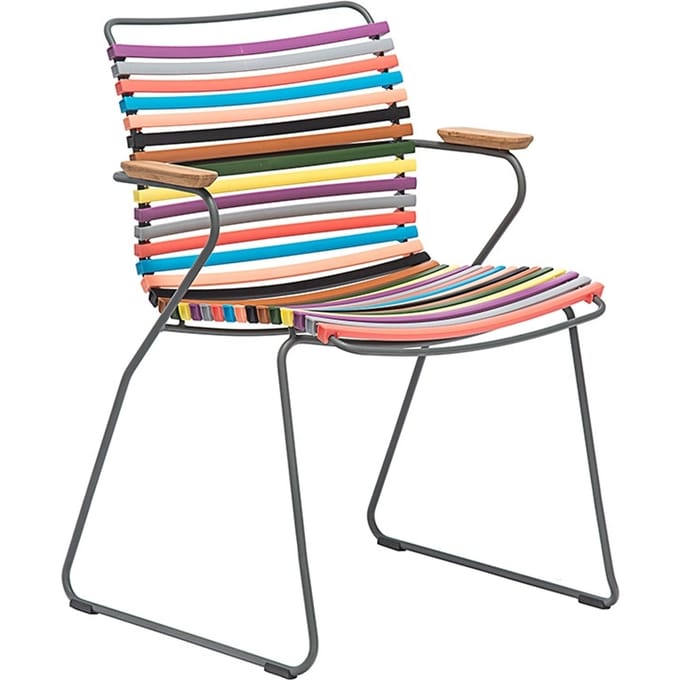 HOUE - CLICK Dining Armleunstoel met lage rugleuning - multicolor - meerkleurig