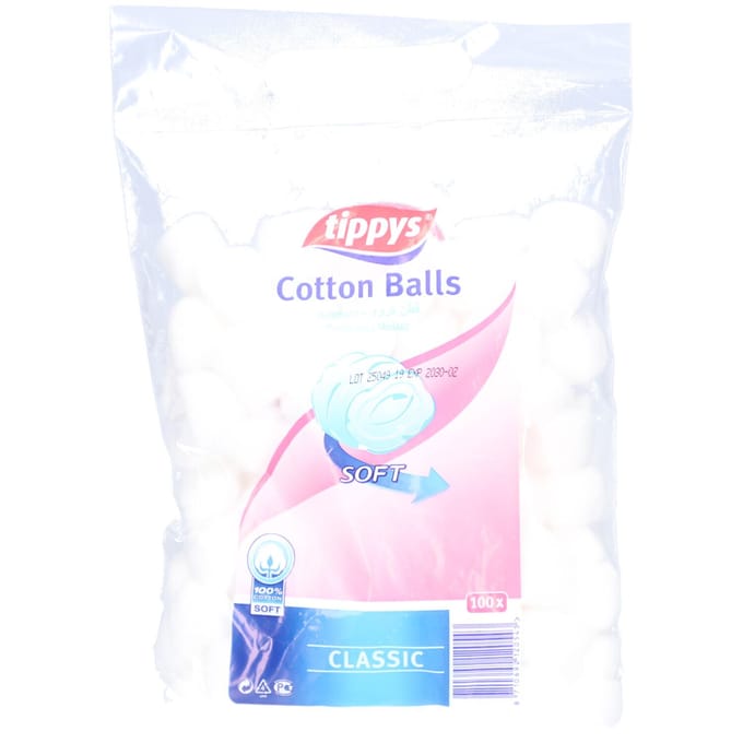 Tippys Wattenbollen Wit 100