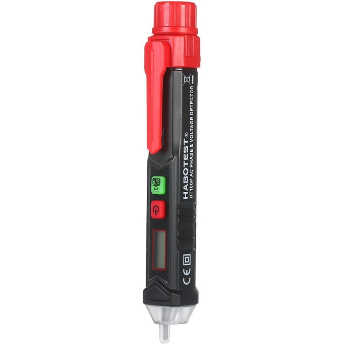 HABOTEST HT100P crayon sans Test LCD testeur de tension numérique détecteur de phase et de tension ca avec