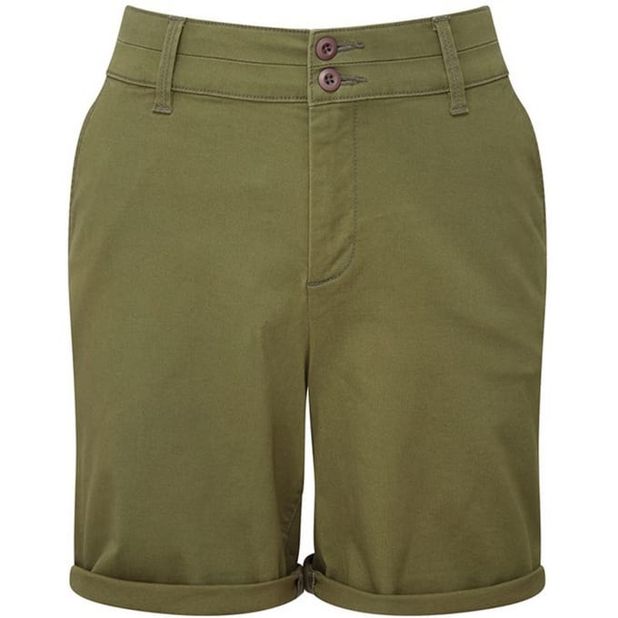 Asquith & Fox Dames/Dames Chino Lichtgewicht Shorts (Olijf)