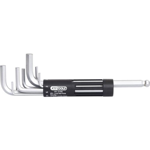 KS Tools Winkelschraubendrehersatz 2-10mm Kugelkopf im Halter Haakse schroevendraaierset Kogelkop 2 8-delig