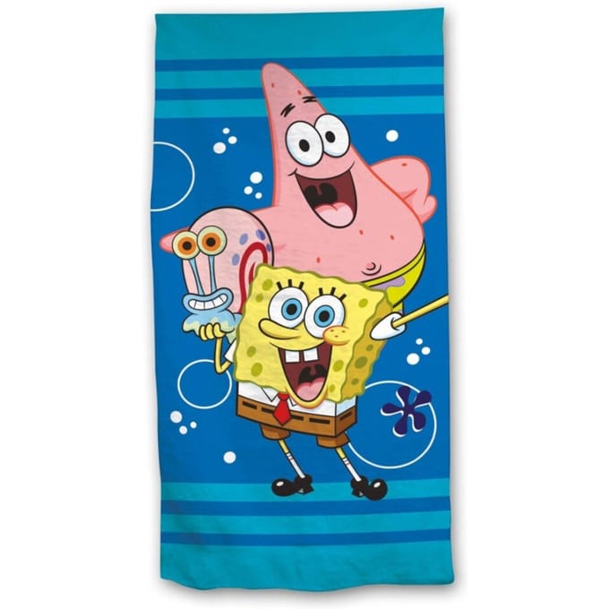 Spongebob blauw Strandlaken 70 x 140 cm