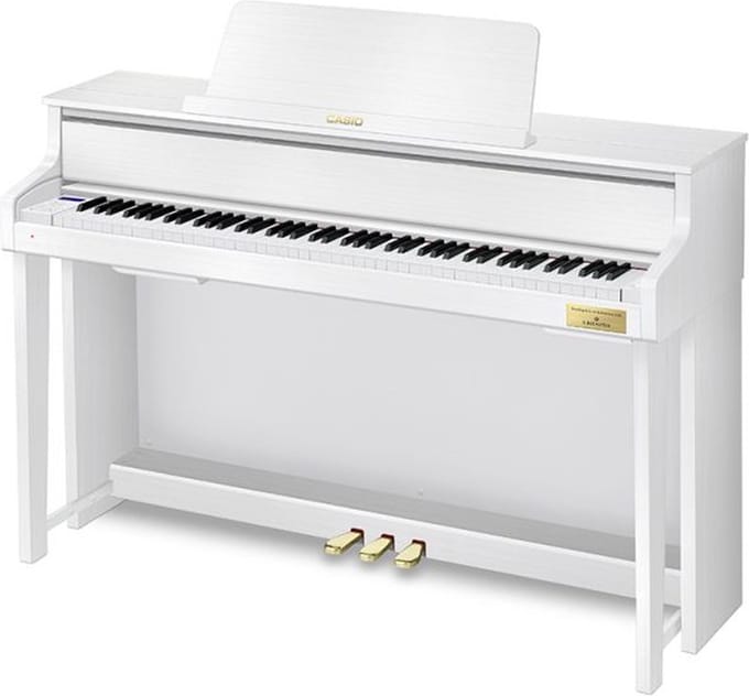 Casio GP-310WE - Digitale piano - Wit - Grand Hybrid - Houten klavier - Hoofdtelefoon aansluiting