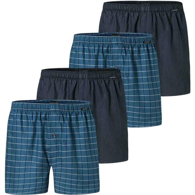 SCHIESSER Geweven boxershorts Verpakking van 4