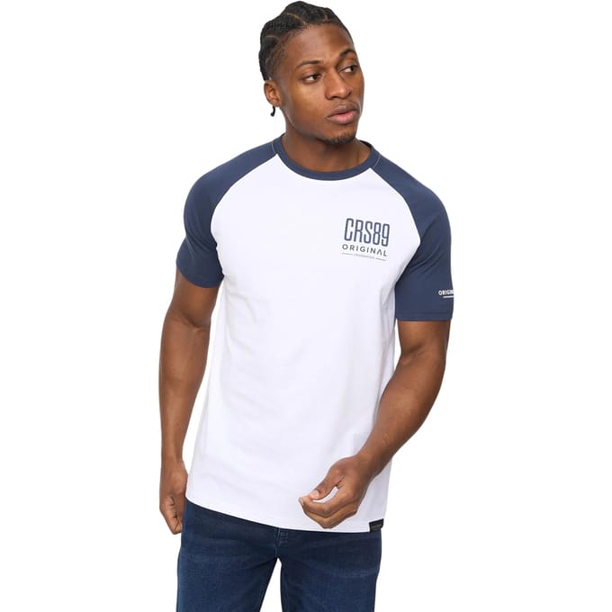 Crosshatch Heren Bretsby T-shirt (Marineblauw)