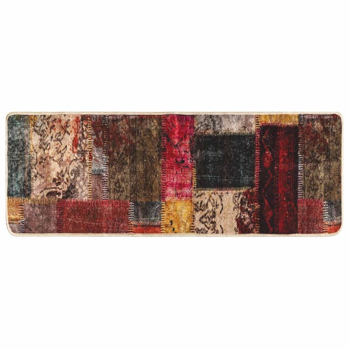 vidaXL - Tapijt - Runner - MARSA - Meerkleurig - 100 - x - 250 - cm - Polyester - en - PVC
