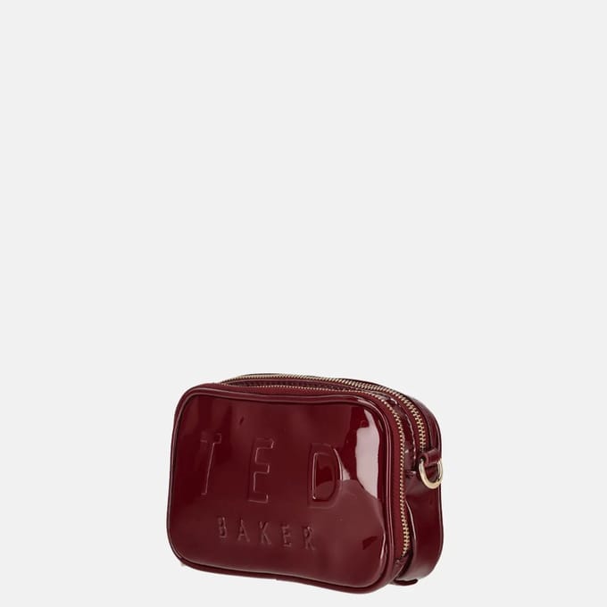 Ted Baker schoudertas Lauli Webbing Detail Small Camera Bag Oxblood donkerrood