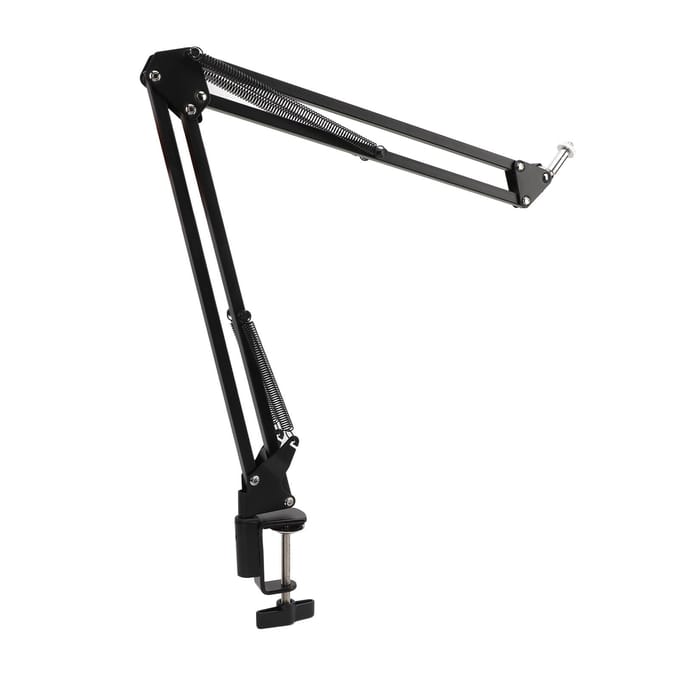 Bovenhoofd Camera Mount Bureau Standaard Staal met 1/4 Schroefkop Adapter Bovenhoofd Camera Bureau Statief black