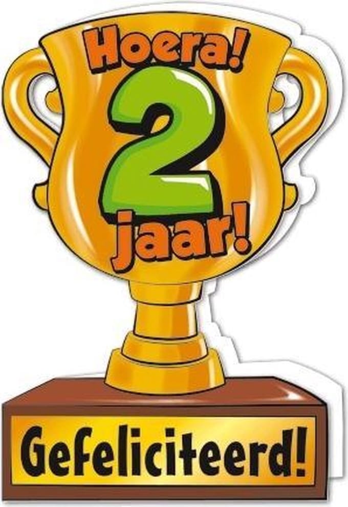 Trofee kaart - 2 jaar