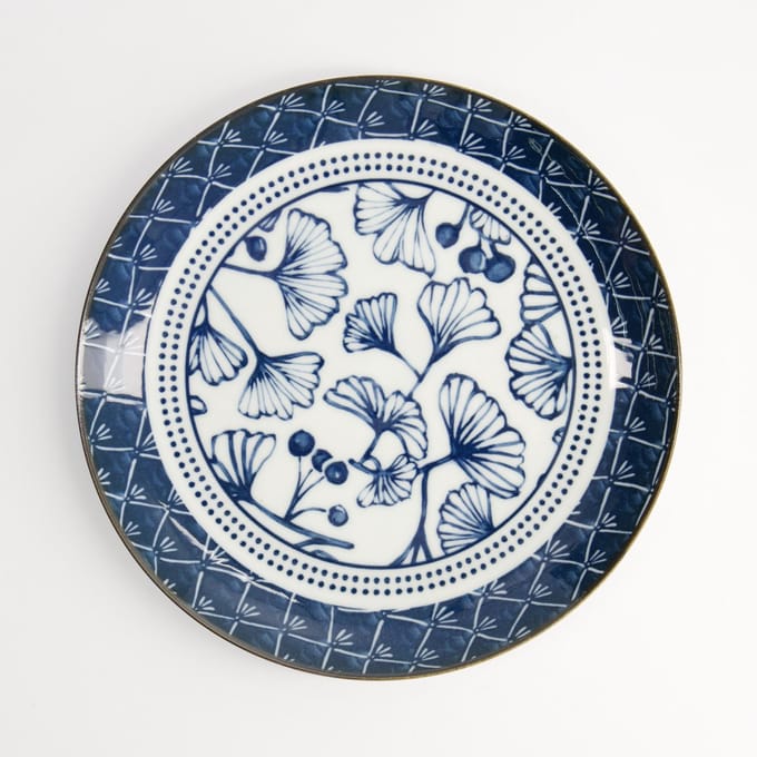 Tokyo Design Studio - Flora Japonica - Ontbijtbord - Ginkgo - 20.6x2.2cm