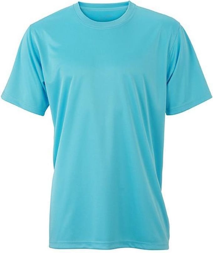 Daiber - Heren Active T-Shirt (Lichtblauw)