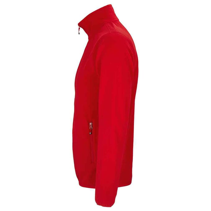 SOLS Heren Factor Gerecycleerd Fleece Jas (Rood)