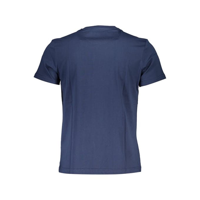 La Martina Blauw Katoenen Heren T-Shirt