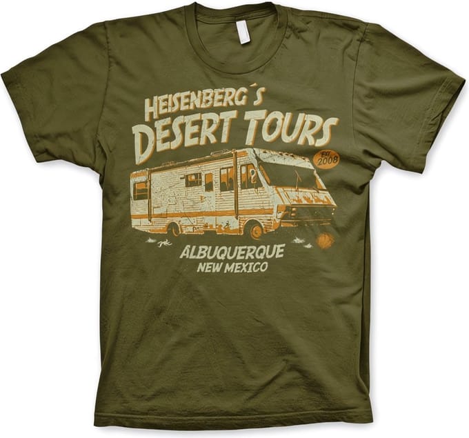Breaking Bad Heisenberg's Desert Tou-rs -T-shirt, olijfgroen