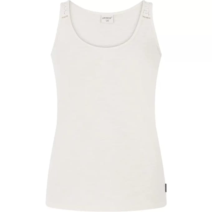 Protest Prtimpulses – Tanktop Dames – Mouwloos – Ronde hals – Kitoffwhite