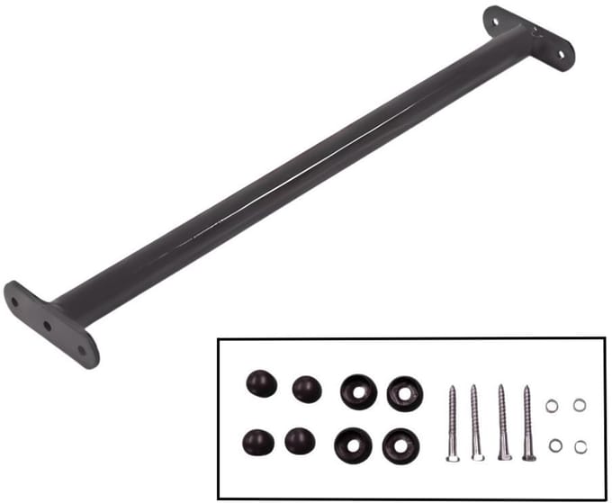 DICE Duikelstang Antraciet 125 cm incl. bevestigingsmateriaal