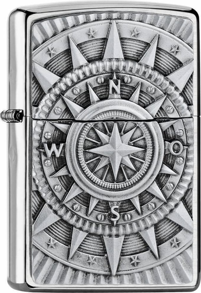 Aansteker Zippo Compass Emblem