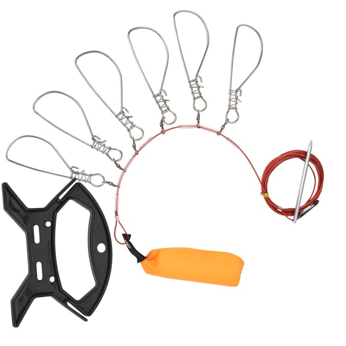 5m Vissen Sluitgesp Roestvrij Staal Levende Vis Stringer Sluiting Visgerei Accessoires orange
