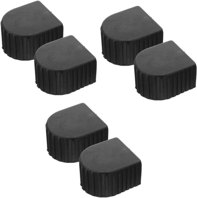Ladder Eindkappen - Ladder Hulzen - Veilig Werken - Universele Pasvorm - 6 Stuks - Zwart