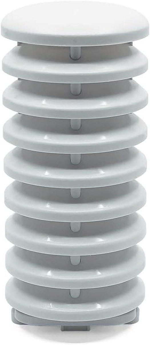 Zonnebescherming Sensor - Weerstation Accessoire - Accurate Metingen - Passieve Ventilatie - 6.1 x 2.75 Inch - Wit
