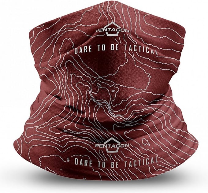 Pentagon Skiron "Topographic Map" Neck Gaiter