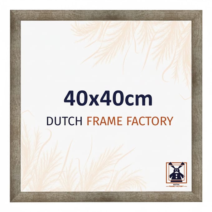 Fotolijst 40x40 cm - MDF - Metaal Vintage - Benno
