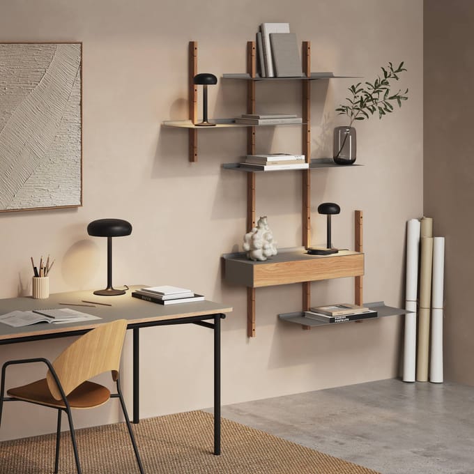 Eva Solo - Emendo TafelLamp Oplaadbaar - Aluminium - Zwart