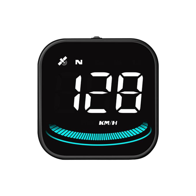 Smart HeadUp Display, universeel auto-GPS HeadUp-display met weergave van snelheid, kompas, aantal zwart