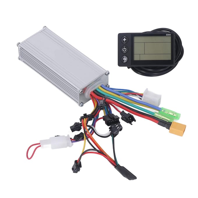 Kit de contrôleur sans balais de remplacement pour écran LCD S866 pour vélos et scooters électriques white