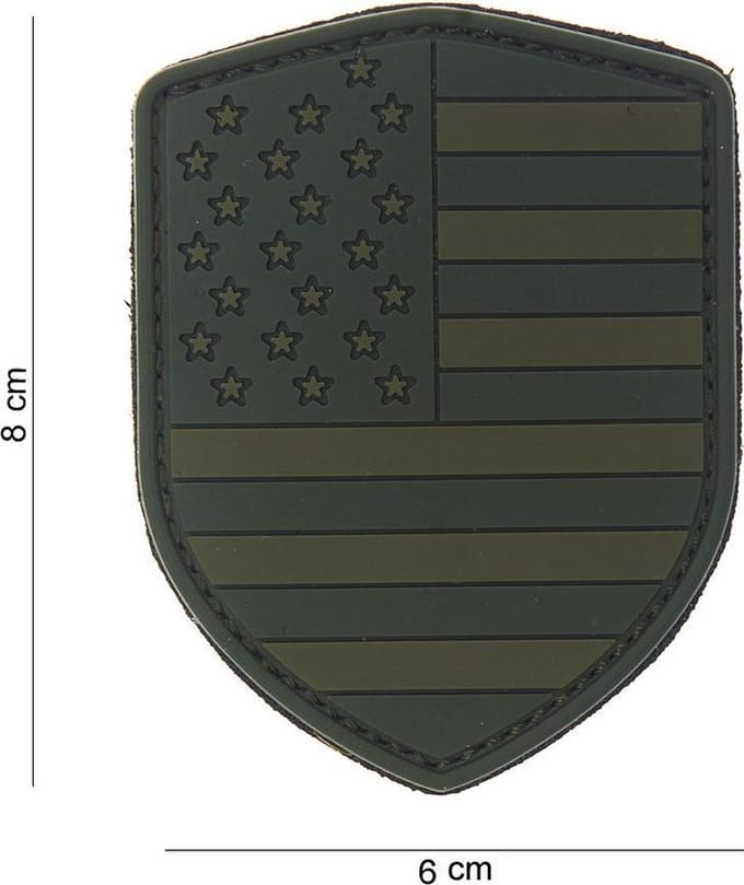 101 Inc Embleem 3D Pvc Schild Usa Groen  10013
