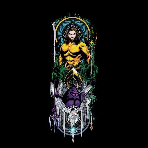 Aquaman and Ocean Master dames t-shirt - Zwart - M