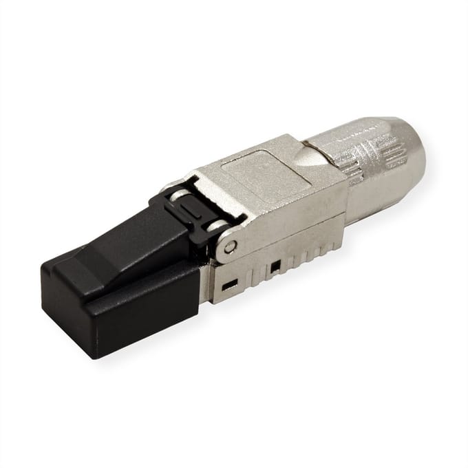 ROLINE veldmontage RJ-45 connector Cat.6A (Klasse EA), STP, zilver