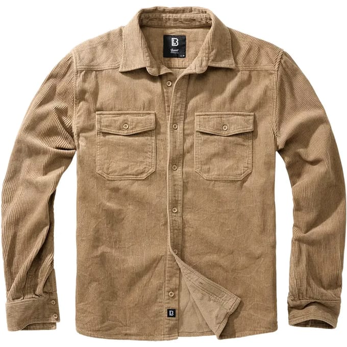 Brandit - Corduroy Classic Overhemd - 5XL - Beige