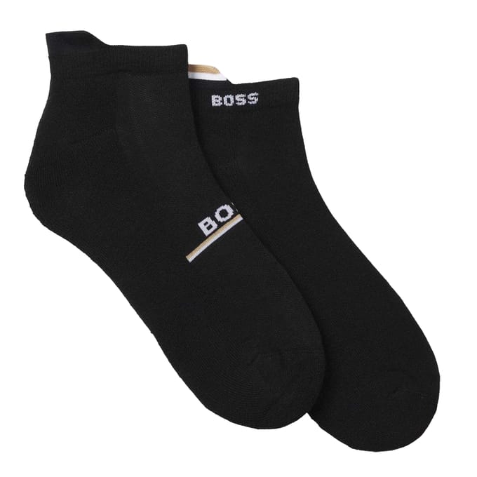 Boss Heren Iconic Trainigsokken (Verpakking van 2) (Zwart)