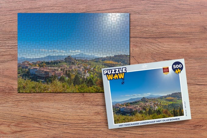 Puzzel Toscane - Italië - Zon - Legpuzzel - Puzzel 500 stukjes