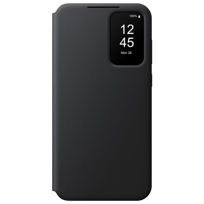 Originele S View Cover voor de Samsung Galaxy A35 - Zwart