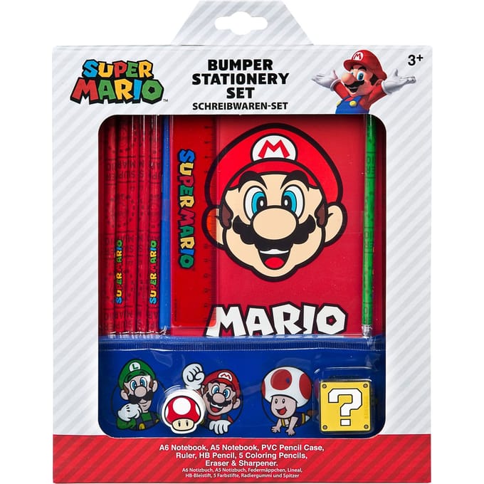 Super Mario Fancy Schrijfwarenset 12 Delig