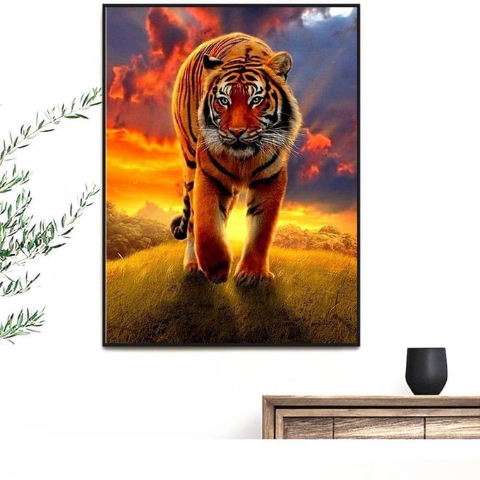 Broderie Diamant Animaux Diy Peinture Diamant Peintures Strass Vente Point de Croix 20X30 black