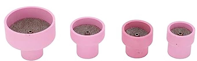 Roze Keramische TIG Cup Kit Set 12# 14# 16# 24# 2.4mm Binnendia