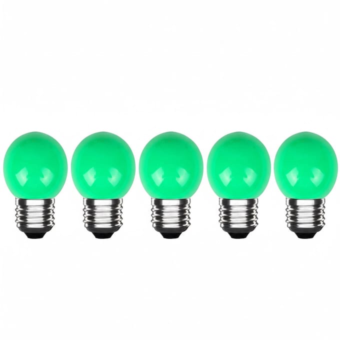 LED Kogellamp E27 Groen - 300 lumen - 3W - IP20 - G45 - 230V - 5 stuks