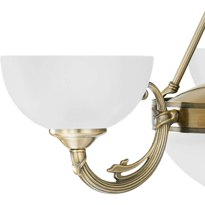 EGLO Savoy - Hanglamp - 3 Lichts - Ø740mm. - Brons - Wit
