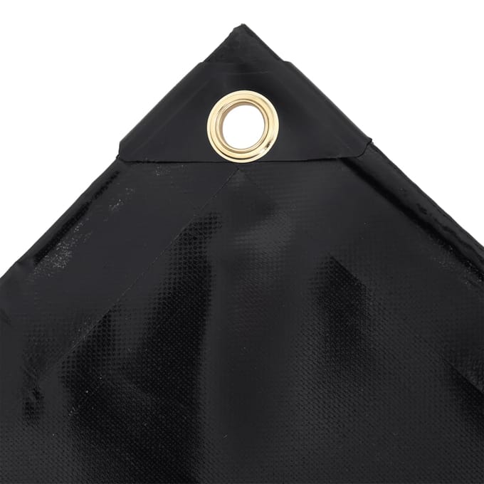 vidaXL - Zeilen - Zwart - 1,5 - x - 6 - m - Canvas - met - PVC-coating