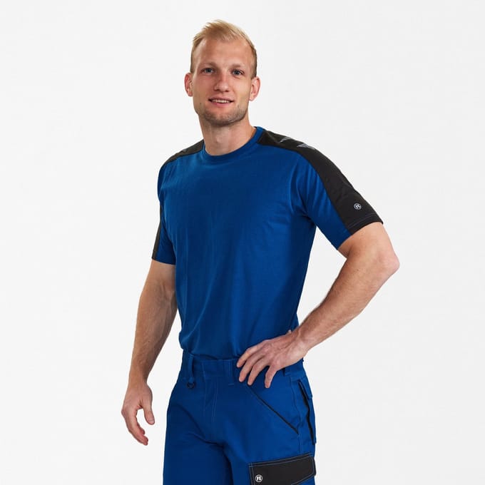 Engel Galaxy T-shirt 9810-141 - Surfer Blue / Black - 5XL