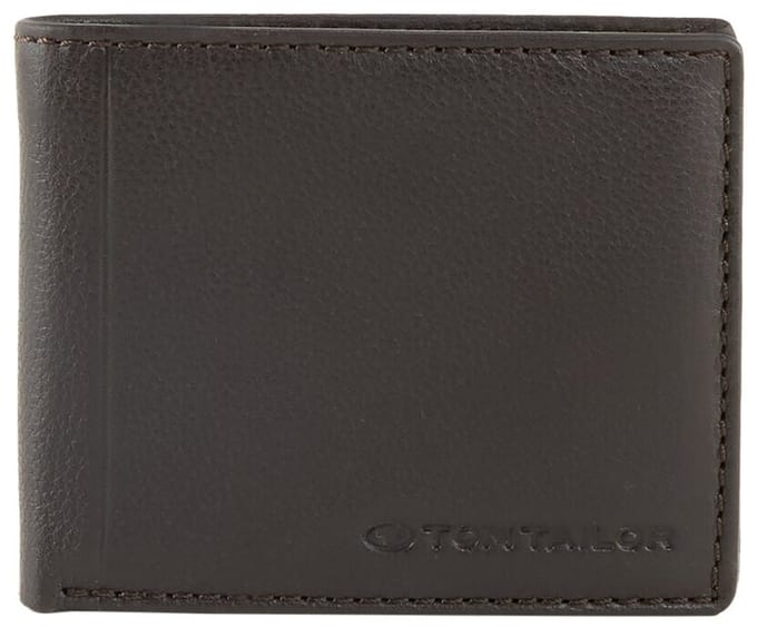 Tom Tailor - TTBELA leren portemonnee - Maat ONESIZE - dark brown