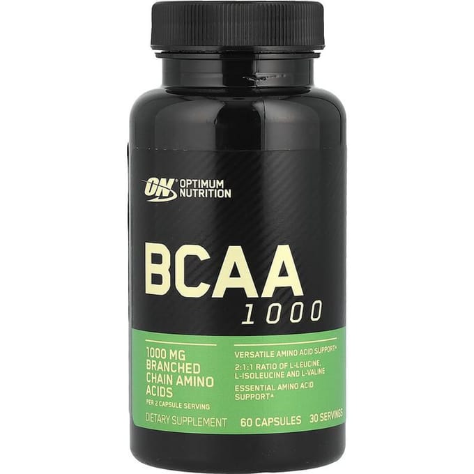 BCAA 1000, 60 Gélules (500 mg par capsule)