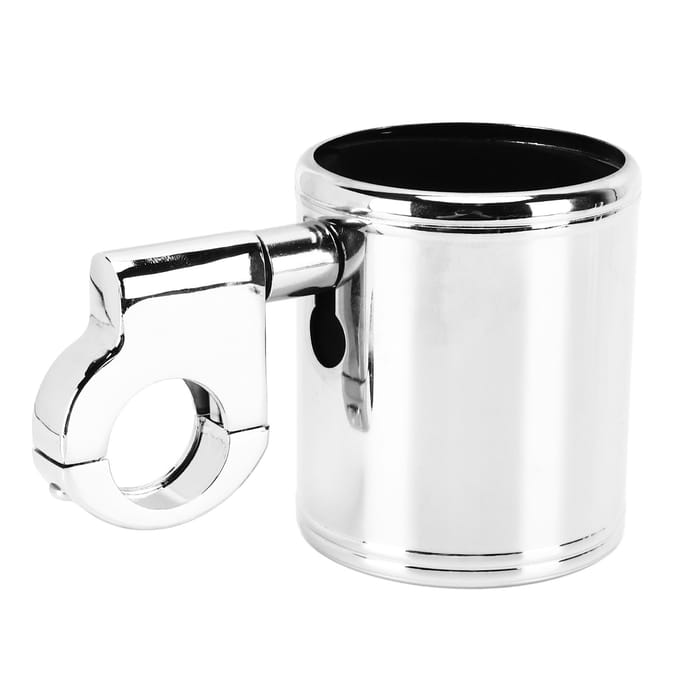 Motorfiets Stuur Bekerhouder Chroom Verstelbaar Universeel voor ATV 22‑32mm Stuur
