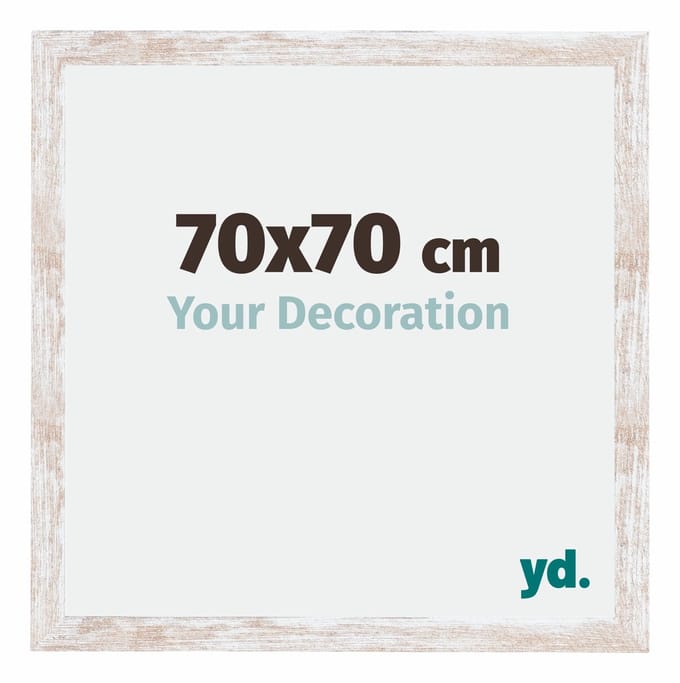 Your Decoration - Fotolijst 70x70 cm - MDF - White Wash - Catania